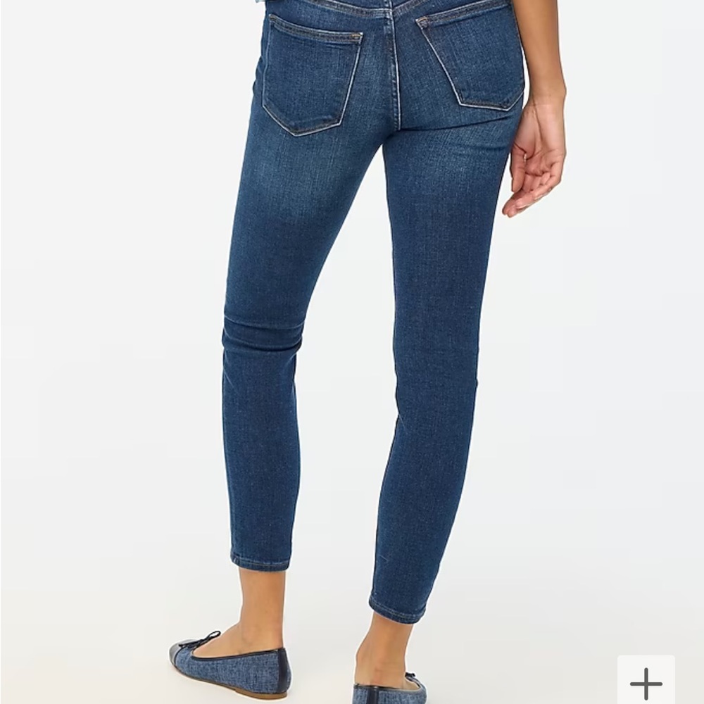 J. Crew 9” High-Rise Toothpick dark denim size 32R - Picture 2 of 5